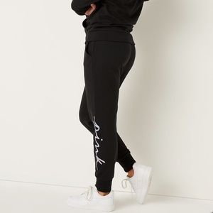 PINK Fleece Joggers sweatpants XS